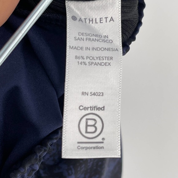 Athleta Blue Python Printed Brooklyn Jogger Size 6 - Picture 6 of 7